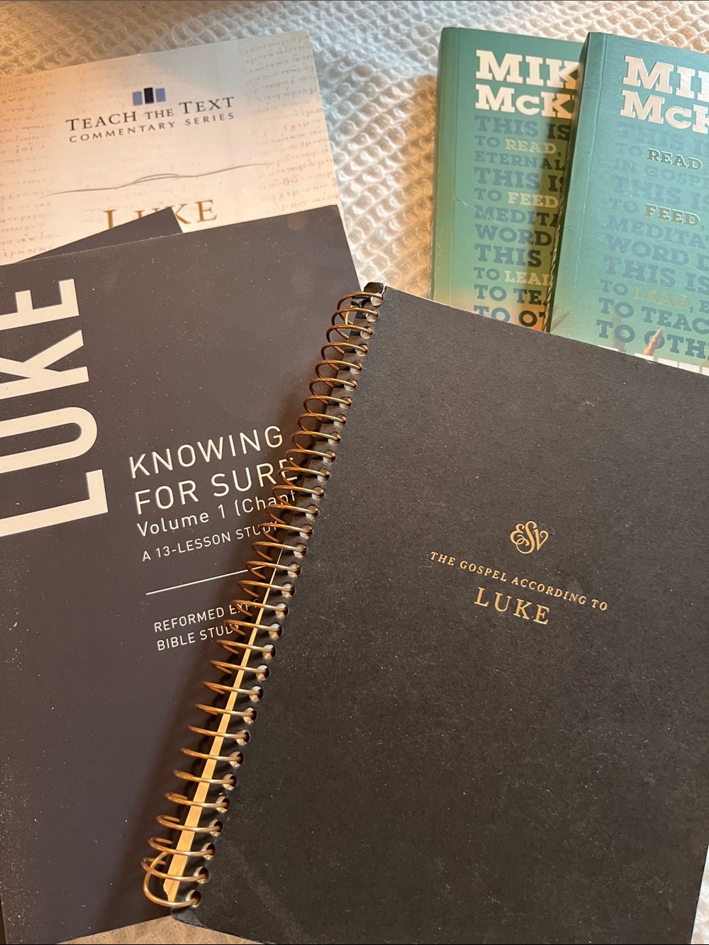 Gospel of Luke Bible Studies, Commentaries and spiral journaling Bible